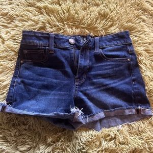 Navy blue American eagle denim shorts